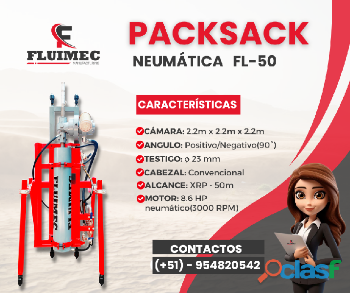 PACKSACK NEUMATICA FL50 // Fácil Armado y Adaptable