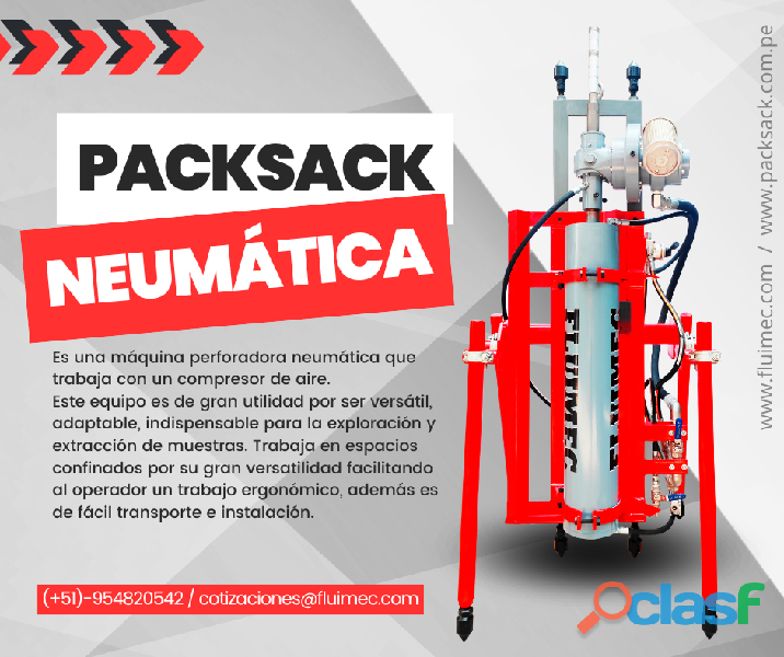 PACKSACK NEUMATICA FL50 // MAQUINA PARA MINERIA