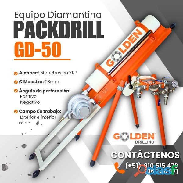 Perforadora Diamantina Packdrill G D50 Para Rocas