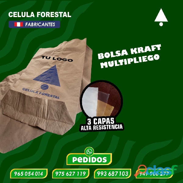 saco de papel kraft 20 kg,