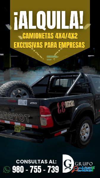 Movilidad Empresarial: Alquiler de Camionetas para el