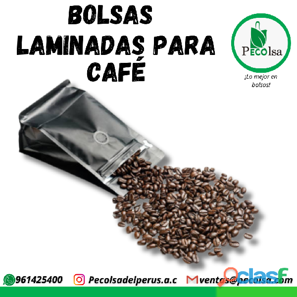 BOLSAS LAMINADAS PARA CAFÉ