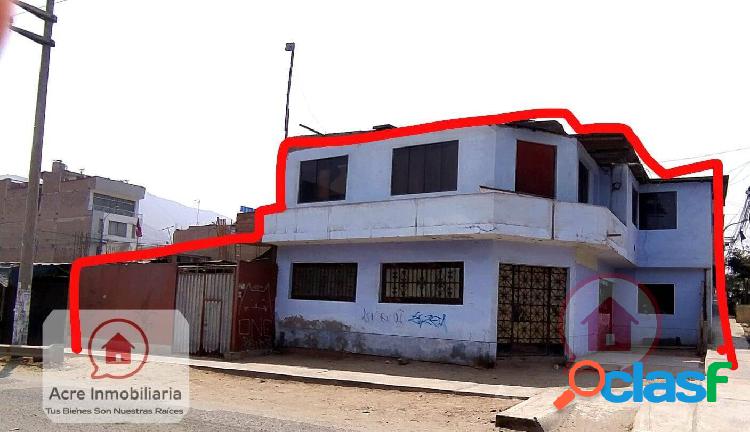 TERRENO EN ESQUINA SAN JUAN DE LURIGANCHO - OPORTUNIDAD DE